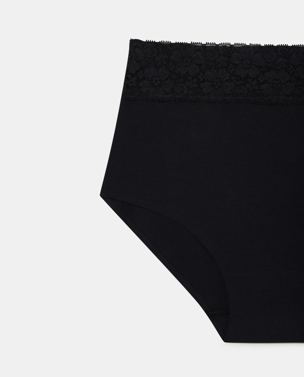 Braga laser cut algodón Negro-4