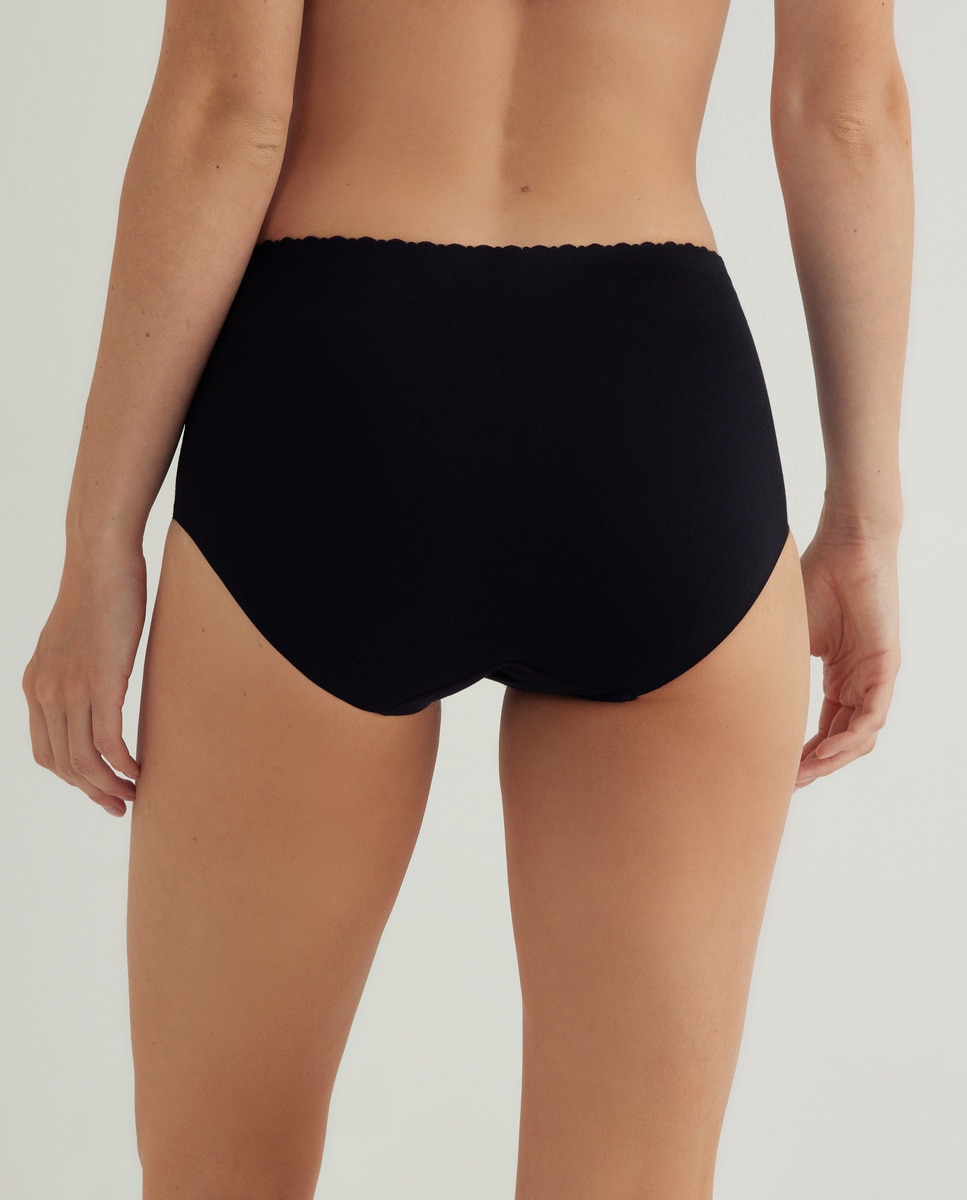 Braga laser cut algodón Negro-2