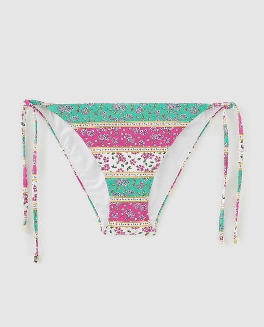 Imagen 0 de Braga de bikini lazo estampado multicolor