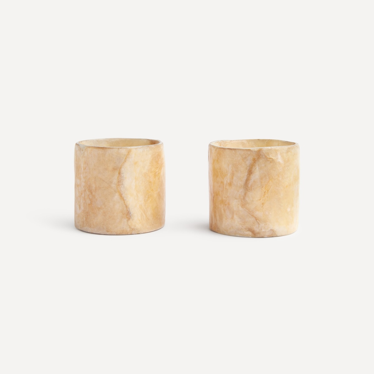 Conjunto de 2 Porta-Guardanapos Nácar Dourado-1