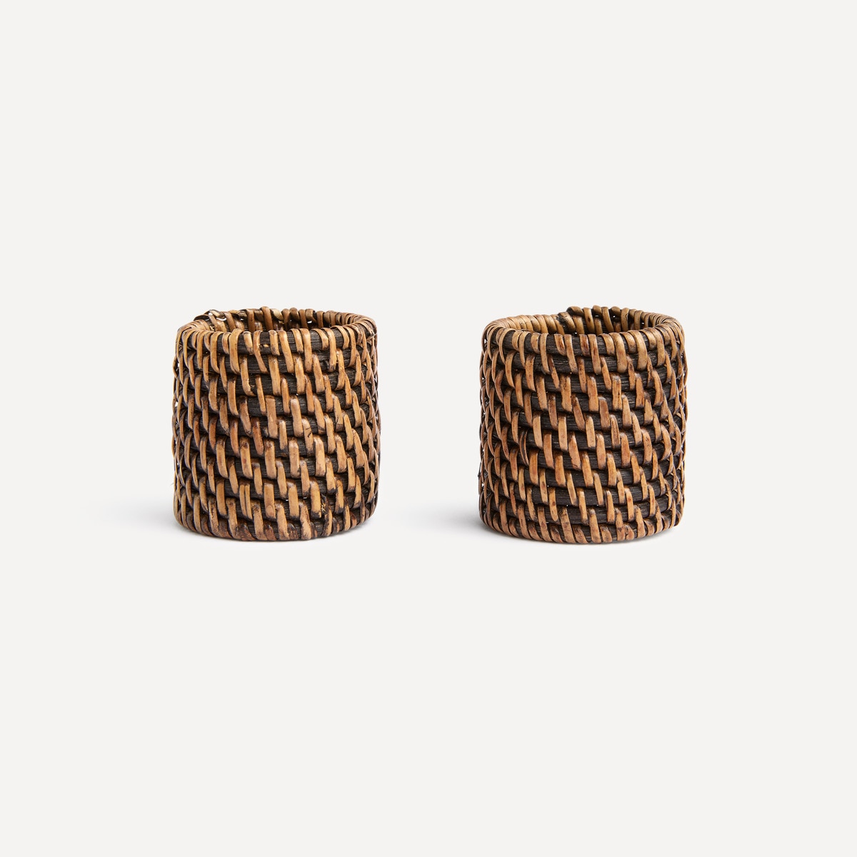 Conjunto de 2 Porta-Guardanapos Salgueiro Castanho-1