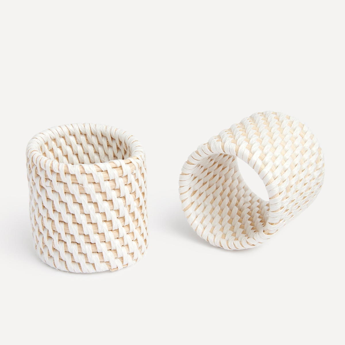 Set de 2 servilleteros ratán blanco Sauce El Corte Inglés · El Corte