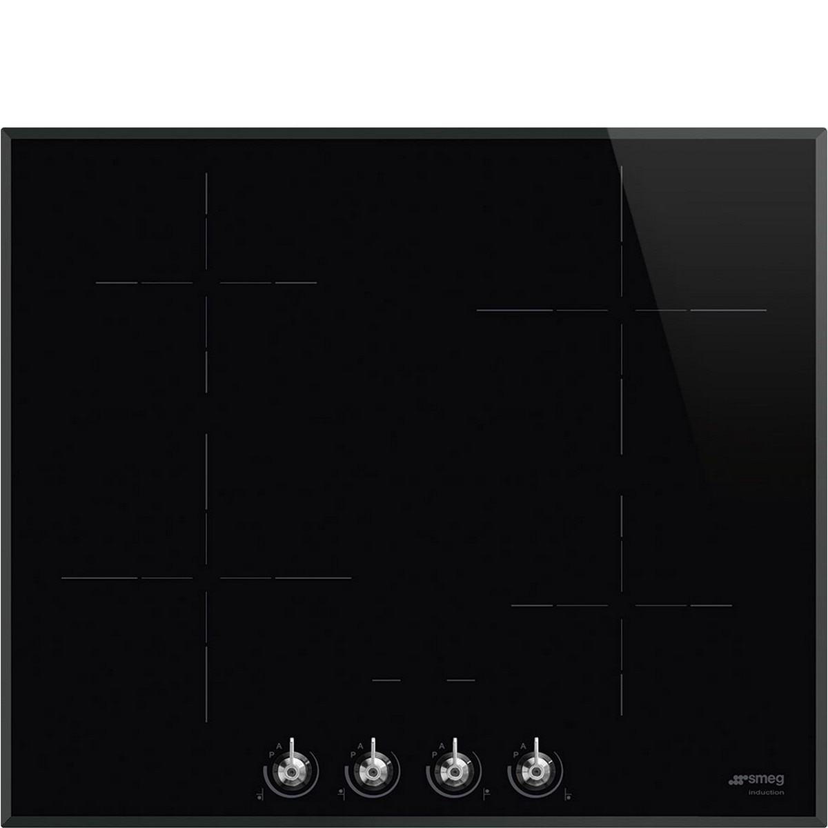 Imagem 0 de Placa de Indução Smeg Classica SI364BM com 4 Zonas e de 60 cm - Ceran Preto