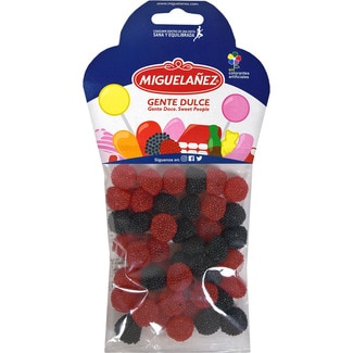 caramelos de goma sabor mora bolsa 150 g - Miguelañez
