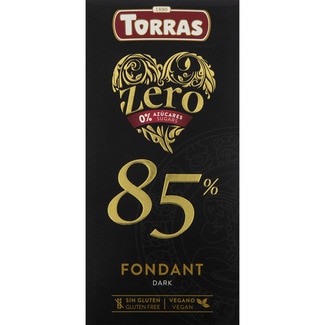 chocolate negro África 85% cacao sin azúcares y sin gluten tableta 100 g - Torras