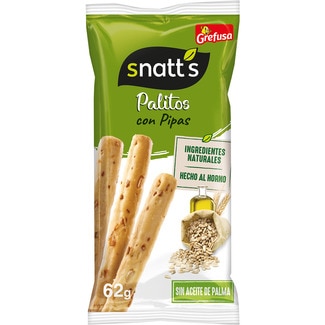 palitos de cereales con pipas paquete 62 g - Snatt's