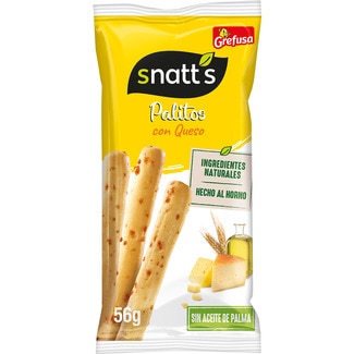 palitos de cereales con queso paquete 56 g - Snatt's