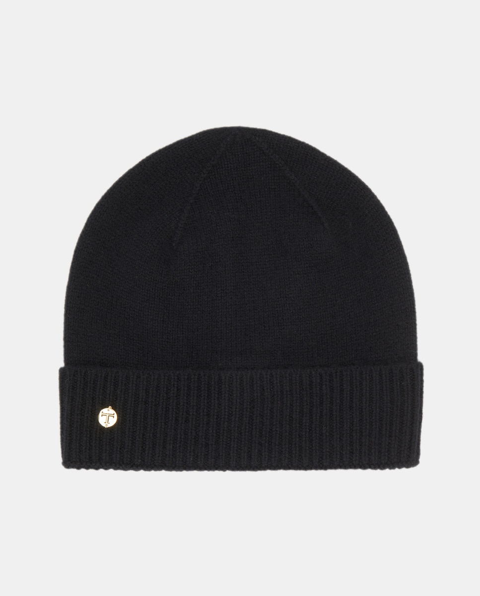 Bonnet en maille % cachemire