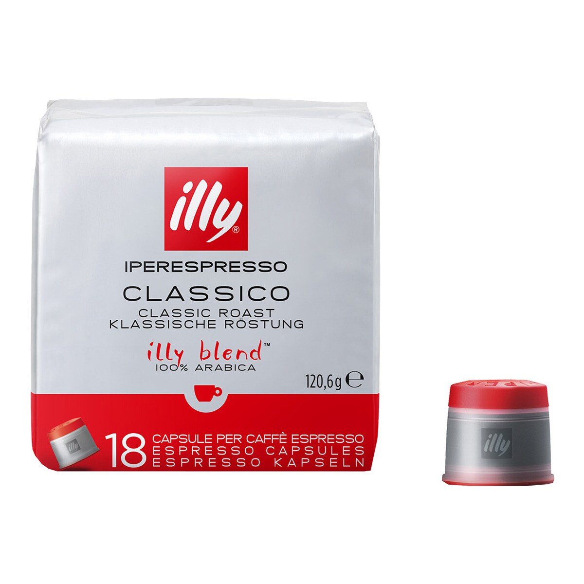 Café Iperexpresso torréfeaction classique 18 capsules Illy blend % Arabica