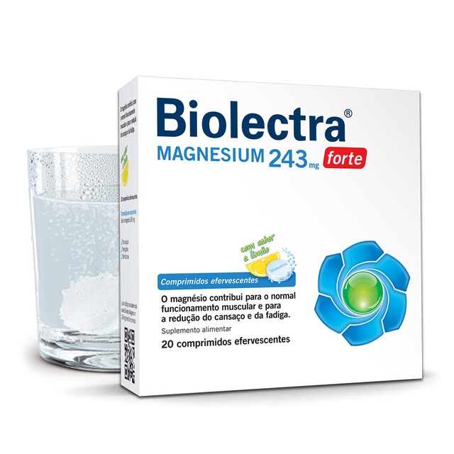 Imagem 0 de Suplemento Alimentar Biolectra Magnesium forte 243mg 20 Comp. Azevedos
