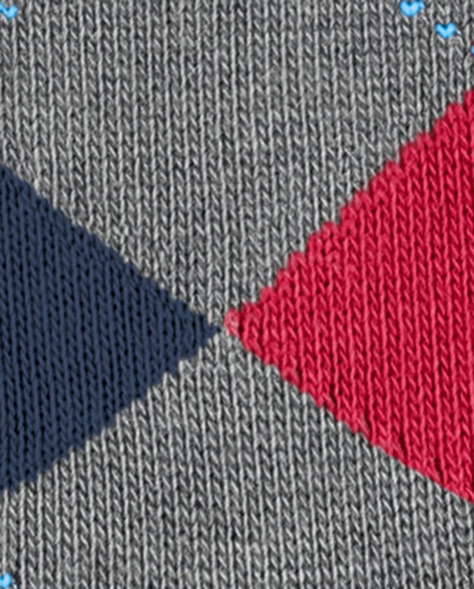 Meias com Losangos Cinzento-6