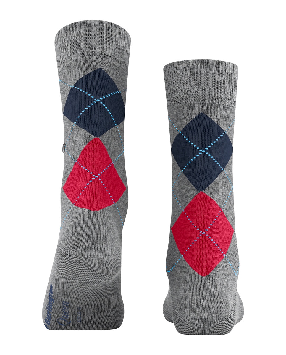 Meias com Losangos Cinzento-2