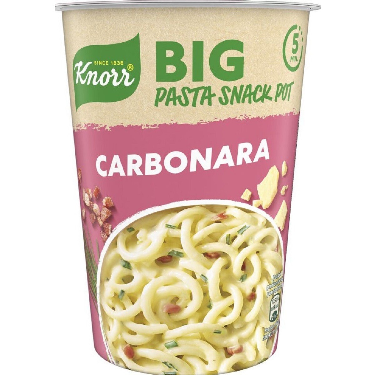 Big Pasta Pot Carbonara embalagem 92 g