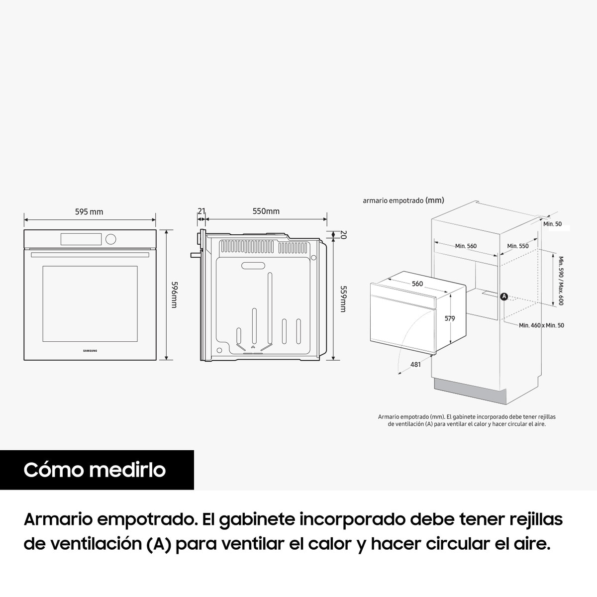 Forno Pirolítico Samsung Dual Cook* NV7B4450VAS Vapor Natural Wi-Fi e de 76 Litros - Inox Inox-9