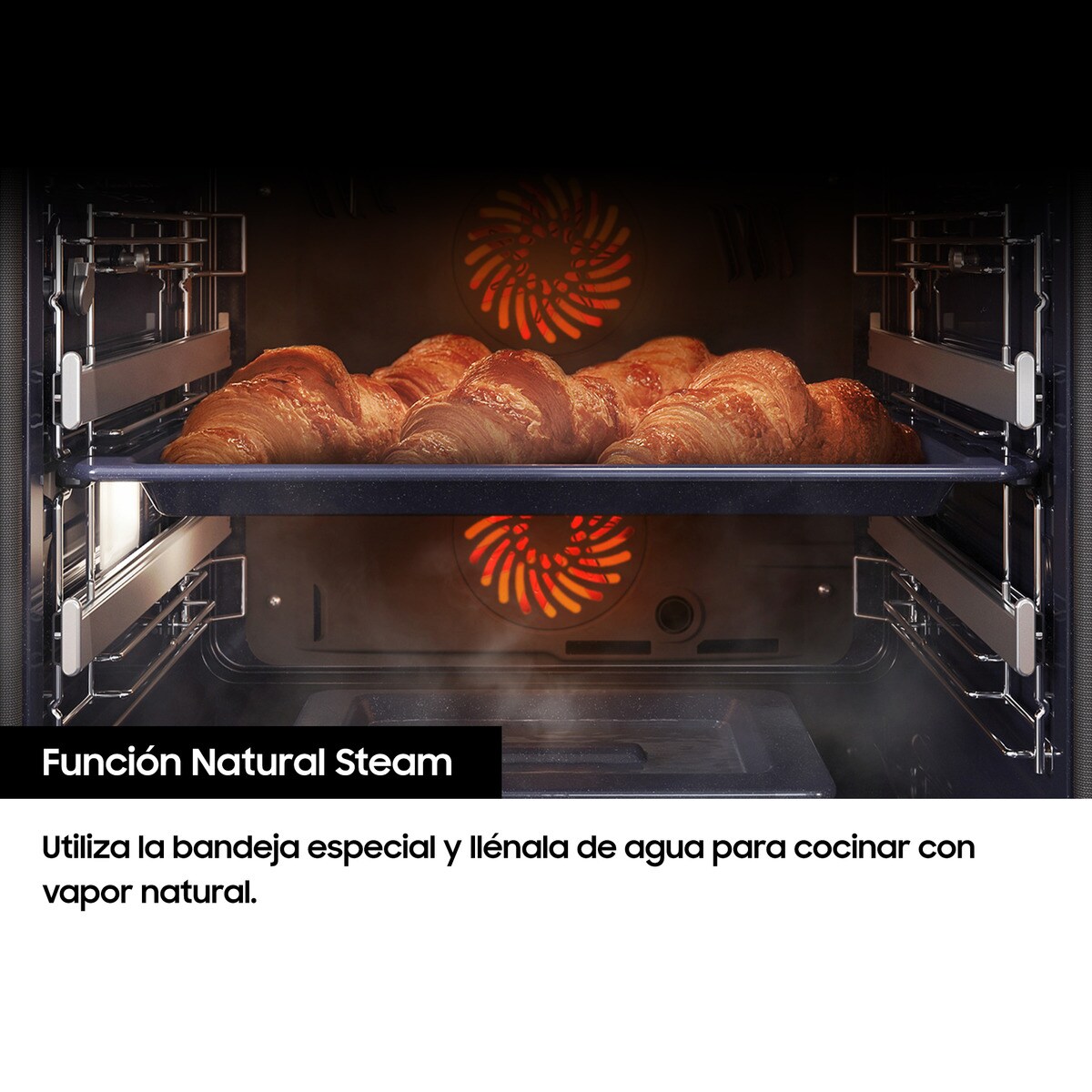 Forno Pirolítico Samsung Dual Cook* NV7B4450VAS Vapor Natural Wi-Fi e de 76 Litros - Inox Inox-5