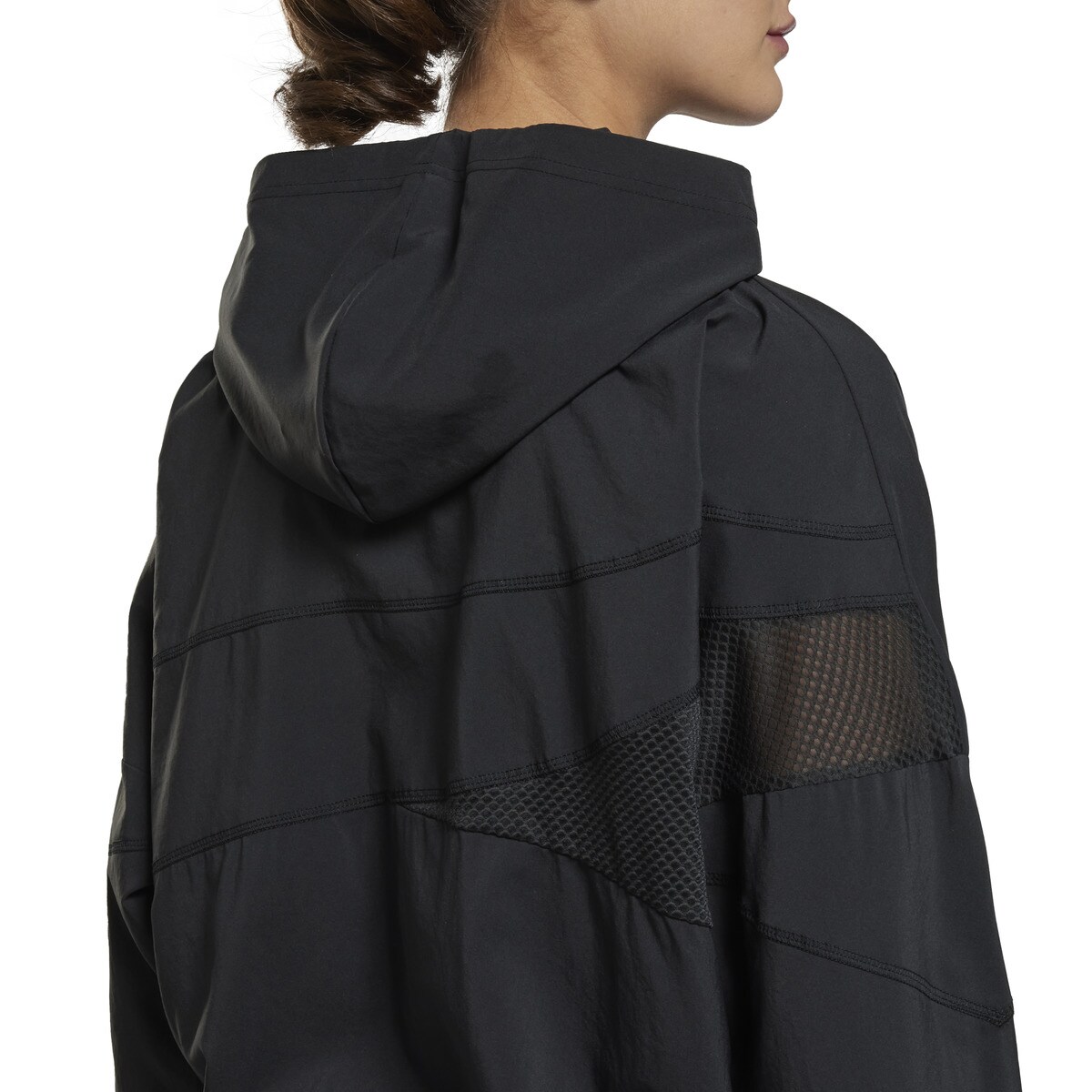 Casaco Corta-Vento de Mulher Run Woven Jacket Preto-7