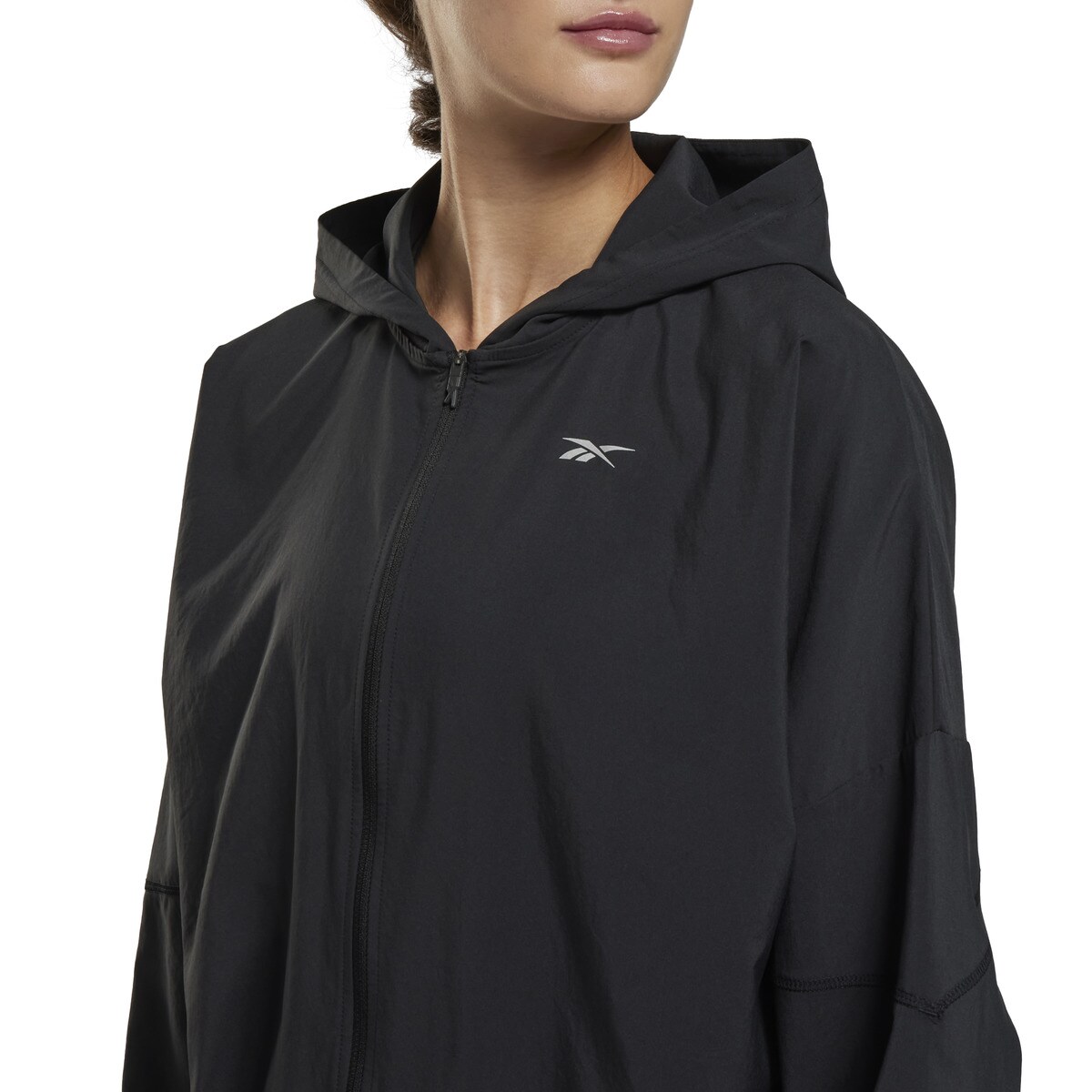 Casaco Corta-Vento de Mulher Run Woven Jacket Preto-6
