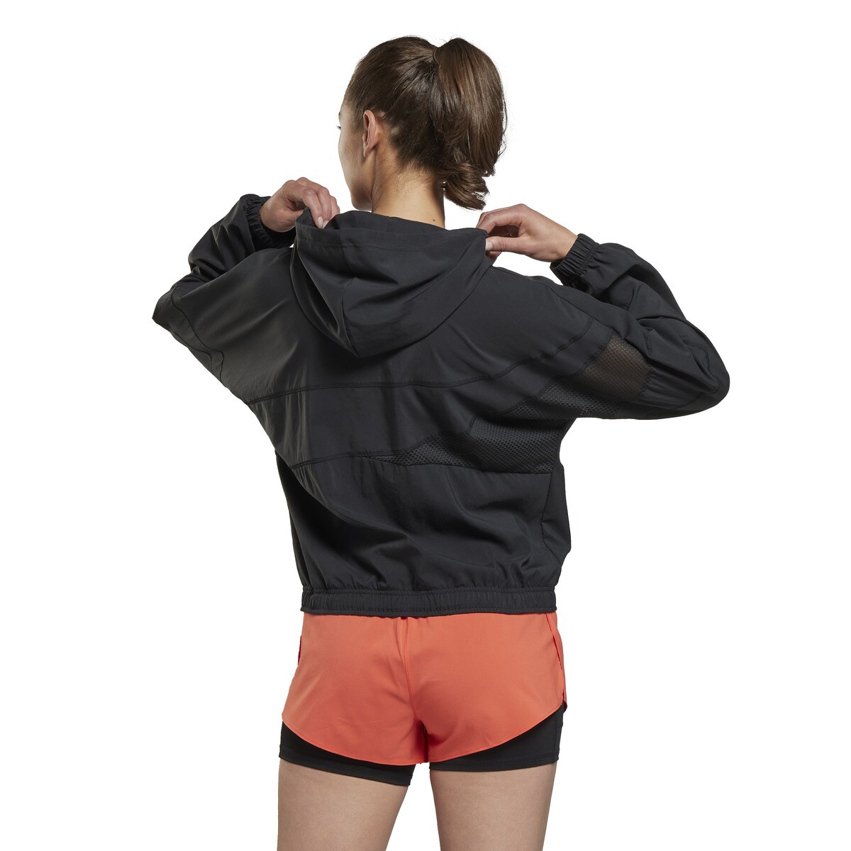Casaco Corta-Vento de Mulher Run Woven Jacket Preto-3
