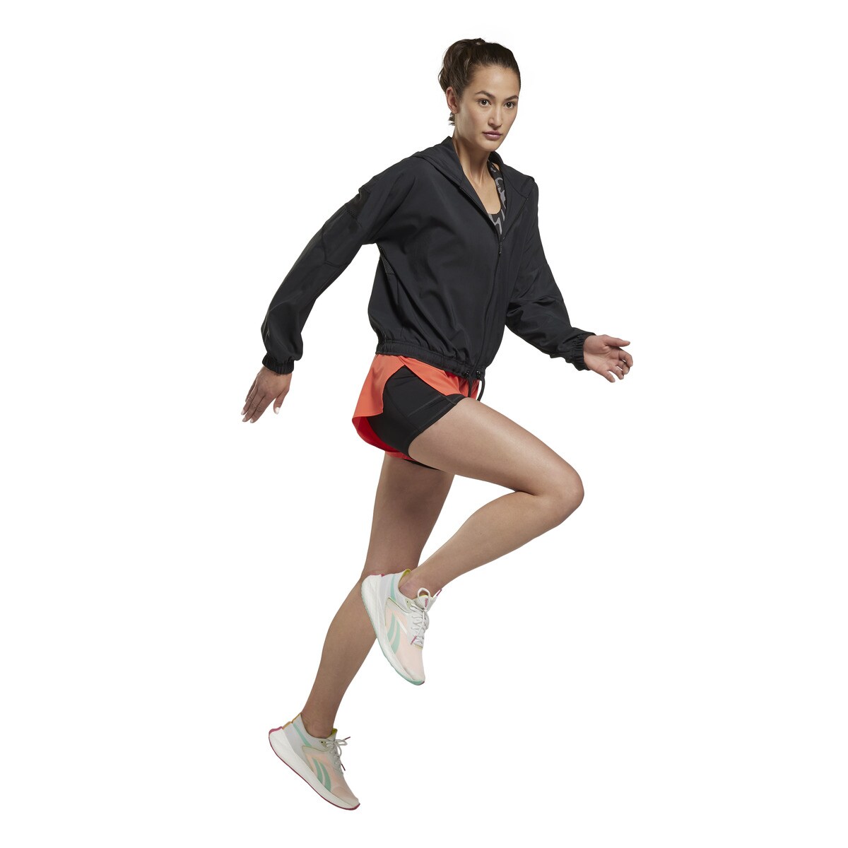 Casaco Corta-Vento de Mulher Run Woven Jacket Preto-4