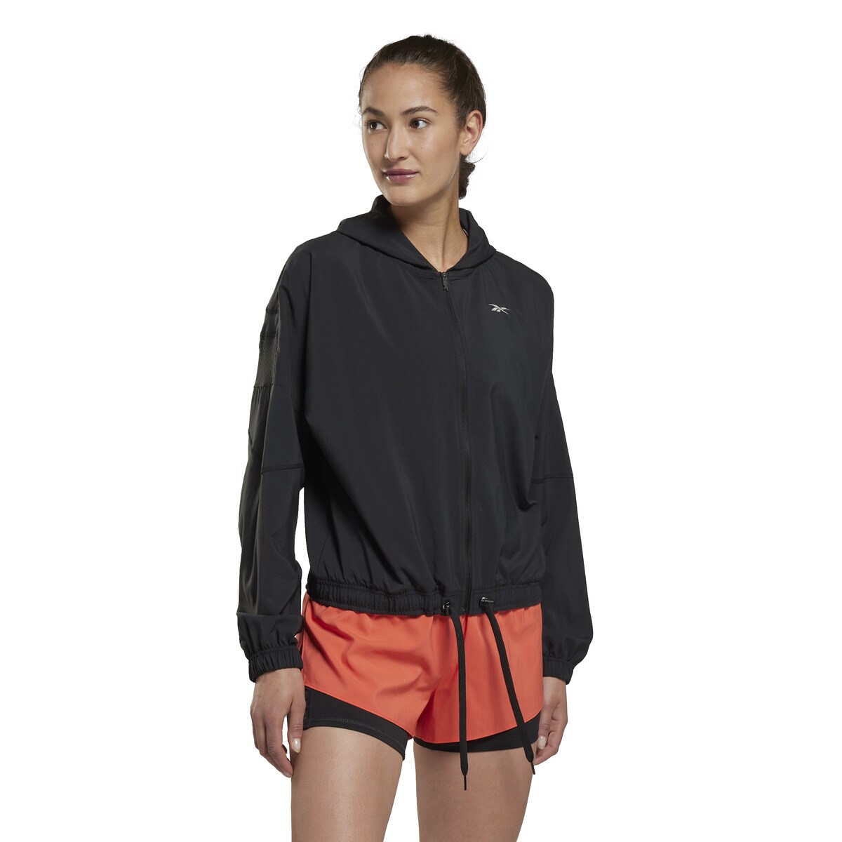 Casaco Corta-Vento de Mulher Run Woven Jacket Preto-2