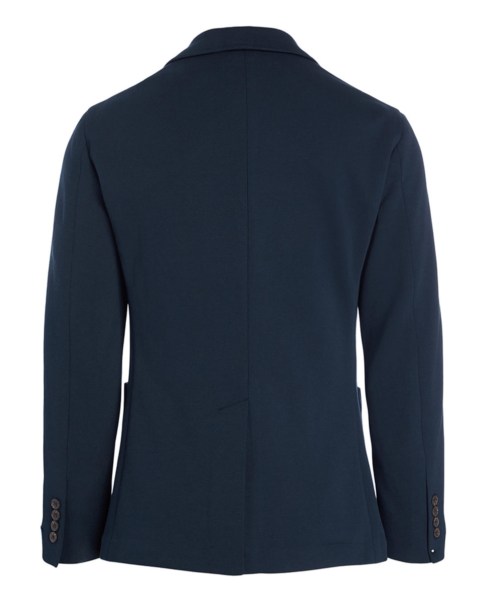 Blazer Regular Fit com Botão Azul-marinho-5