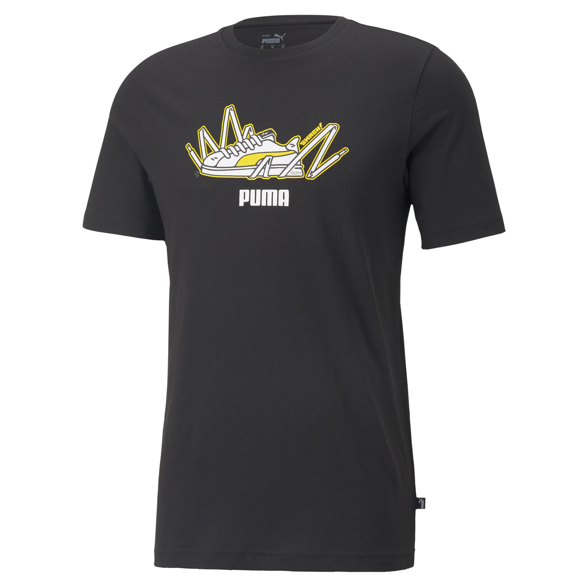 T-shirt de Homem Sneaker Graphic Preto-1