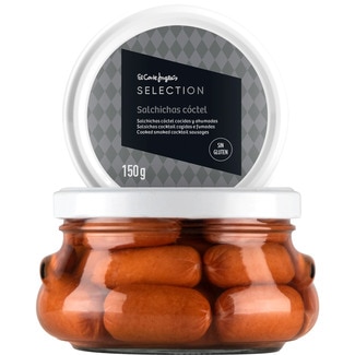 salchichas cóctel sin gluten 22 unidades frasco 150 g neto escurrido - El Corte Ingles Selection
