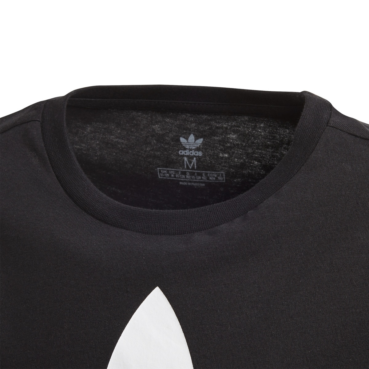 T-shirt de criança Trefoil adidas Originals Preto / Branco-3