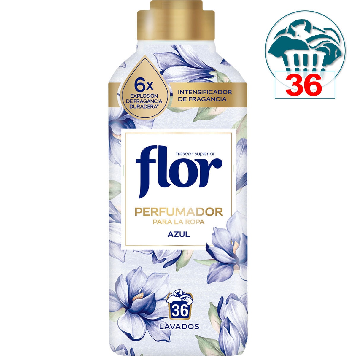 perfumador líquido para ropa Azul botella 36 dosis