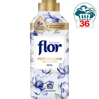 perfumador líquido para ropa Azul botella 36 dosis - Flor