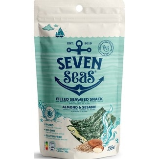 Snack de Algas com Amêndoas embalagem 35 g - Seven Seas