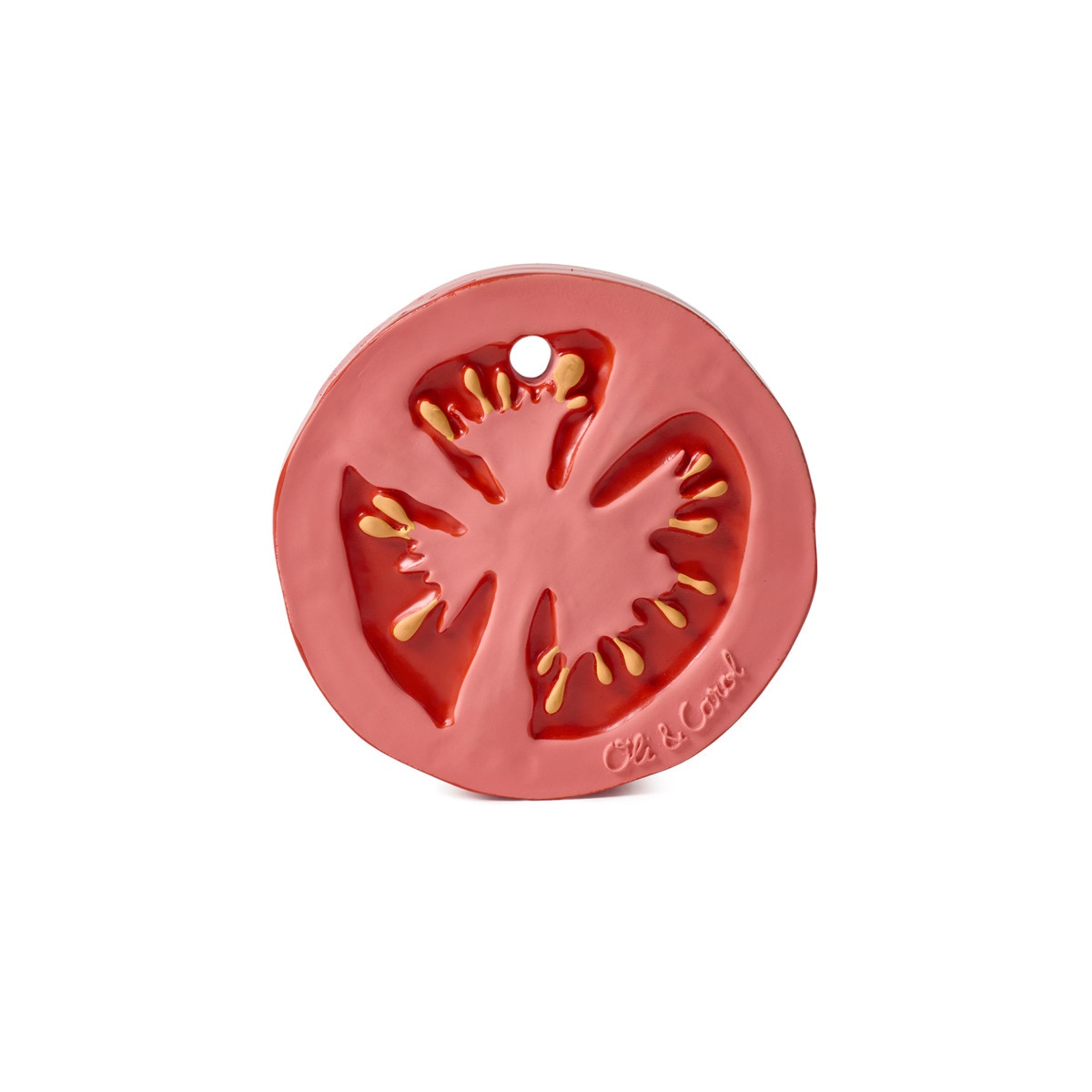 Imagem 0 de Mordedor Oli&Carol borracha natural tomate