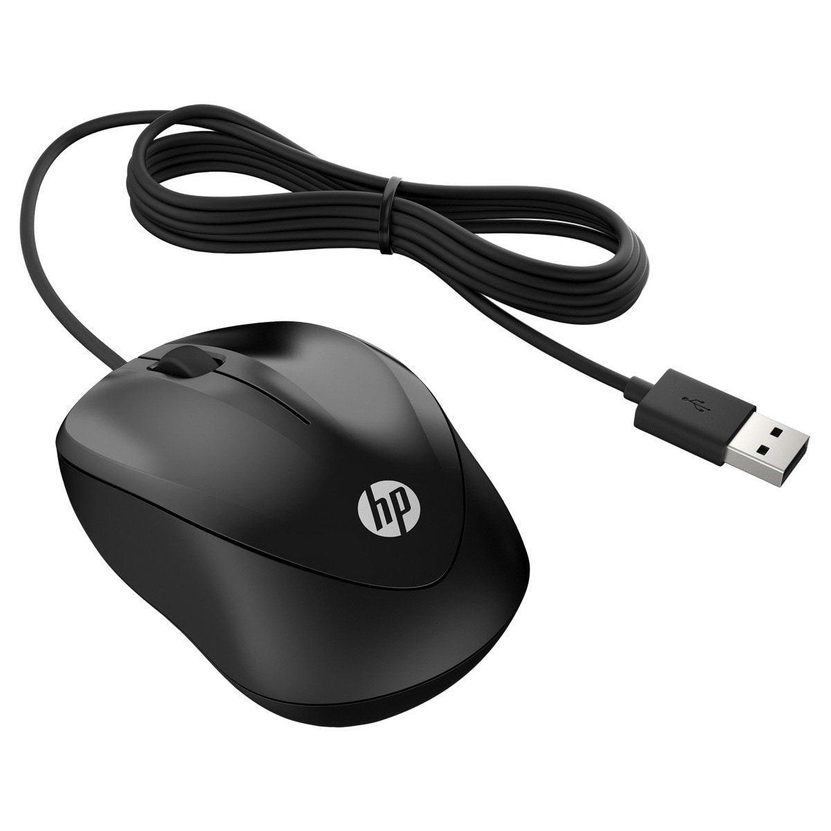 Rato Óptico HP 1000 com Cabo de 1,5 m - Preto Preto-3
