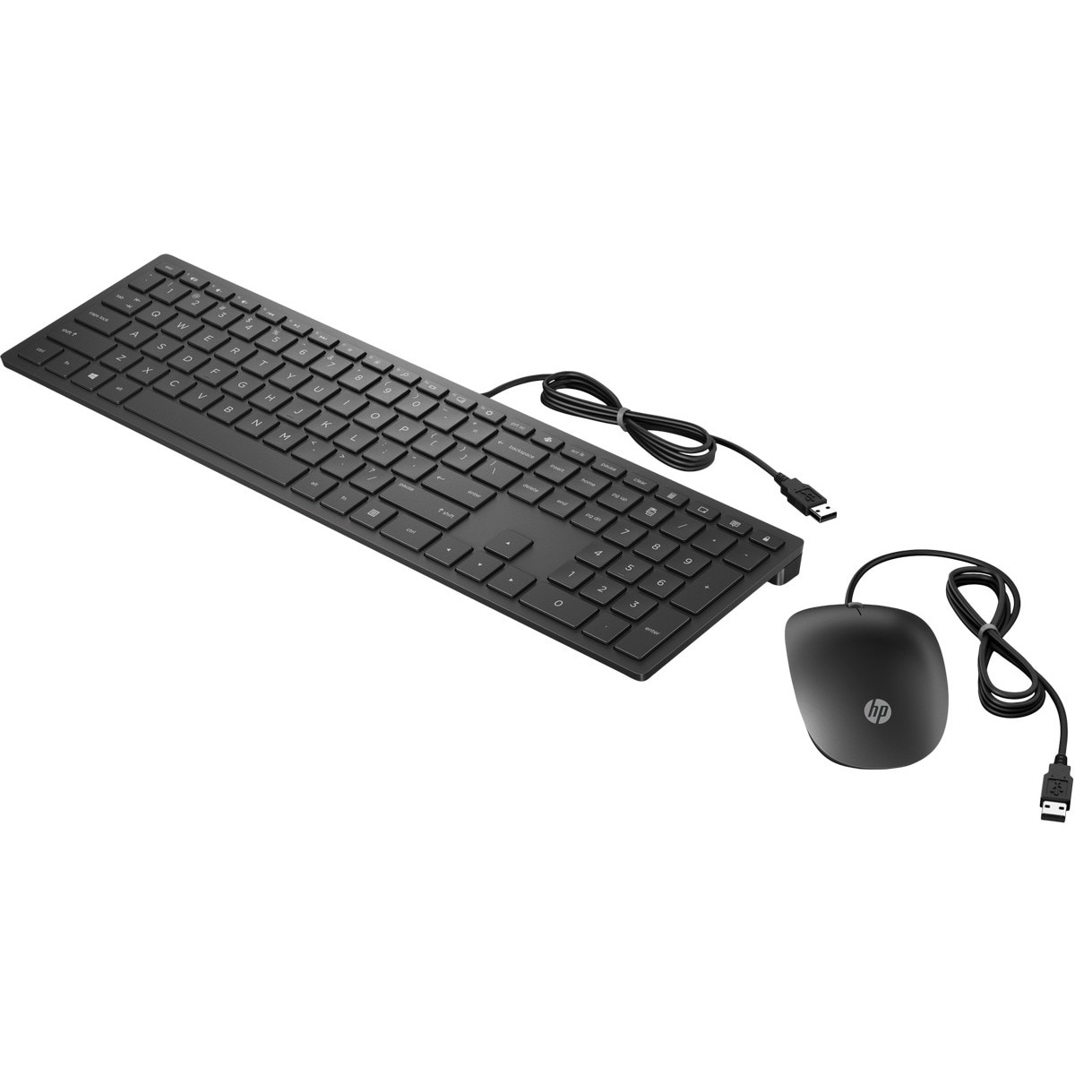 Teclado e Rato HP Pavilion  Wired 400 com Fios - Preto 2