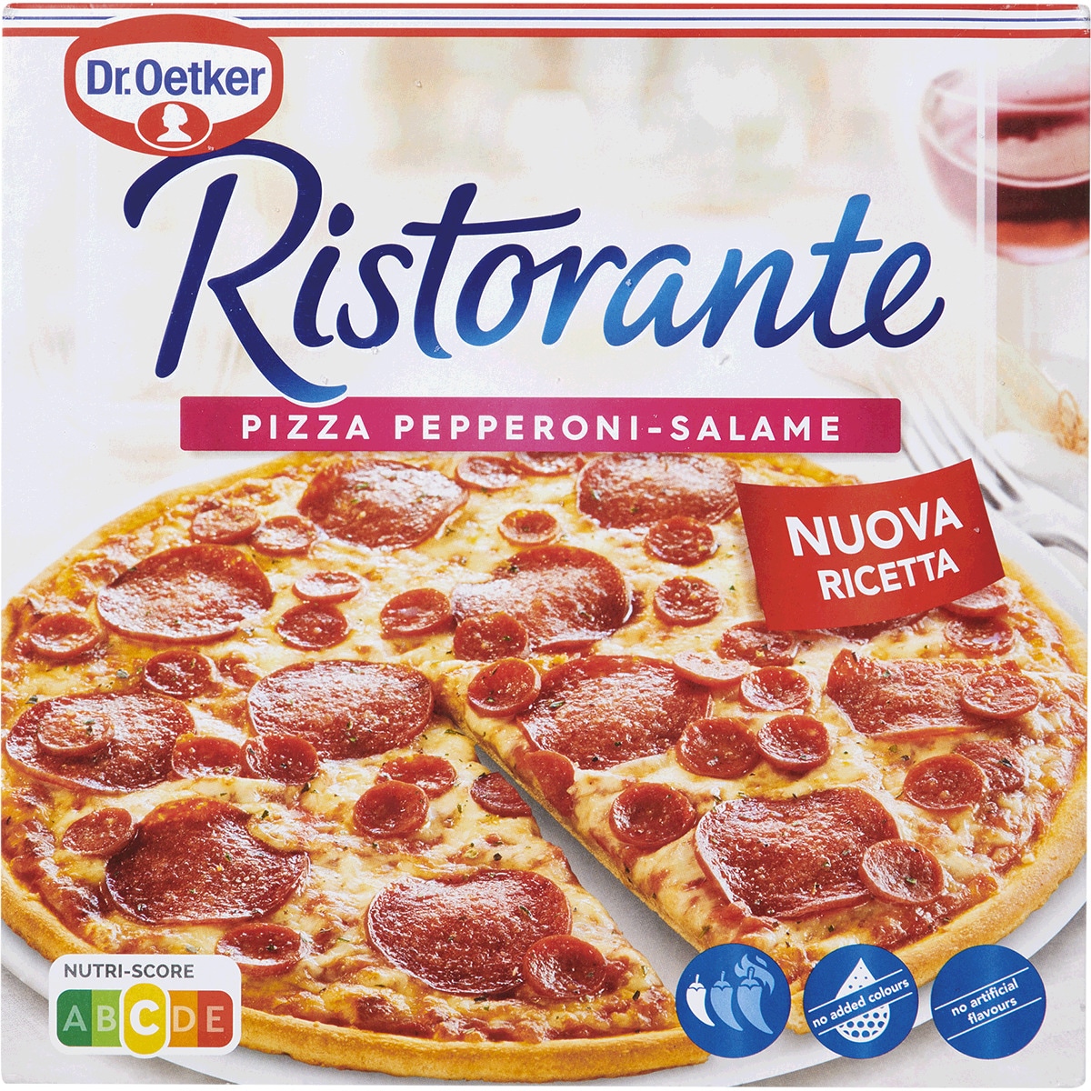 Pizza Ristorante Pepperoni e Salame embalagem 320 g