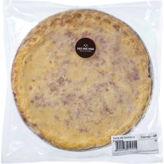 Tarte de Queijo e Fiambre para 4 pessoas embalagem 650 g - Dez Prá Uma