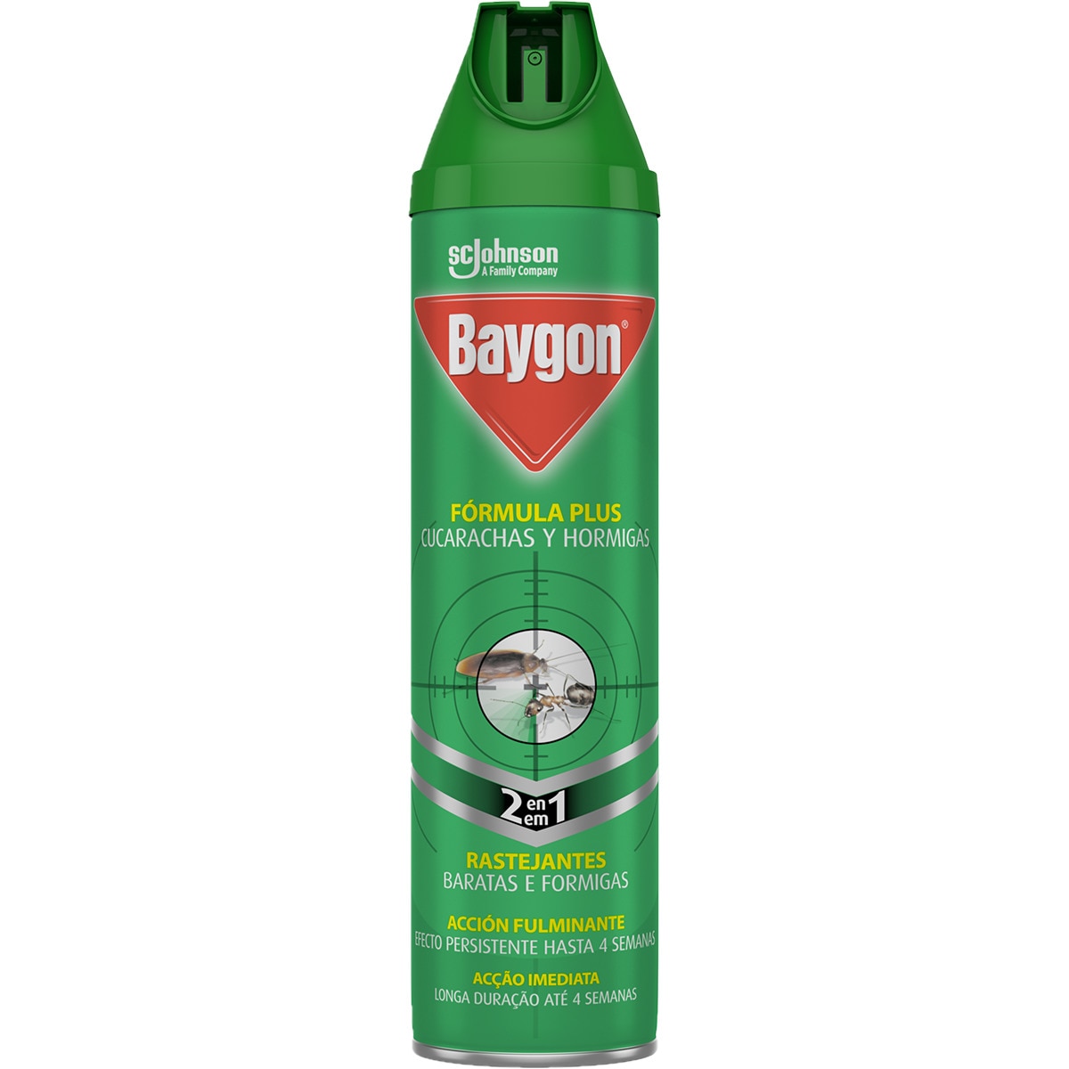 Insecticida para Rastejantes Baratas e Formigas 2 em 1 spray 400 ml
