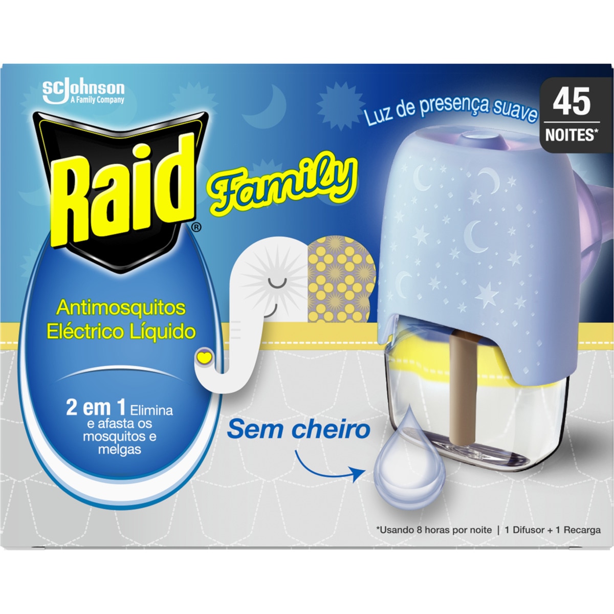 Insecticida Eléctrico Anti Mosquitos Family 2 em 1 embalagem 27 ml