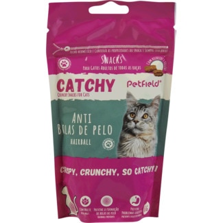 Snack para Gato Crocante Anti-Bolas de Pêlo saqueta 60 g - Catchy