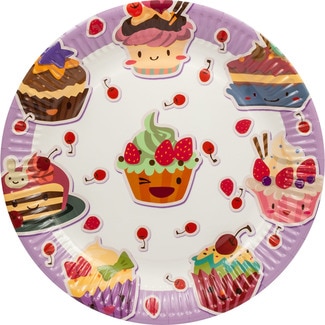plato decorativo Sweet 23 cm paquete 8 unidades - Gabbiano