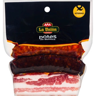 compango asturiano chorizo extra, morcilla y panceta de cerdo sin gluten pieza 400 g - La Union