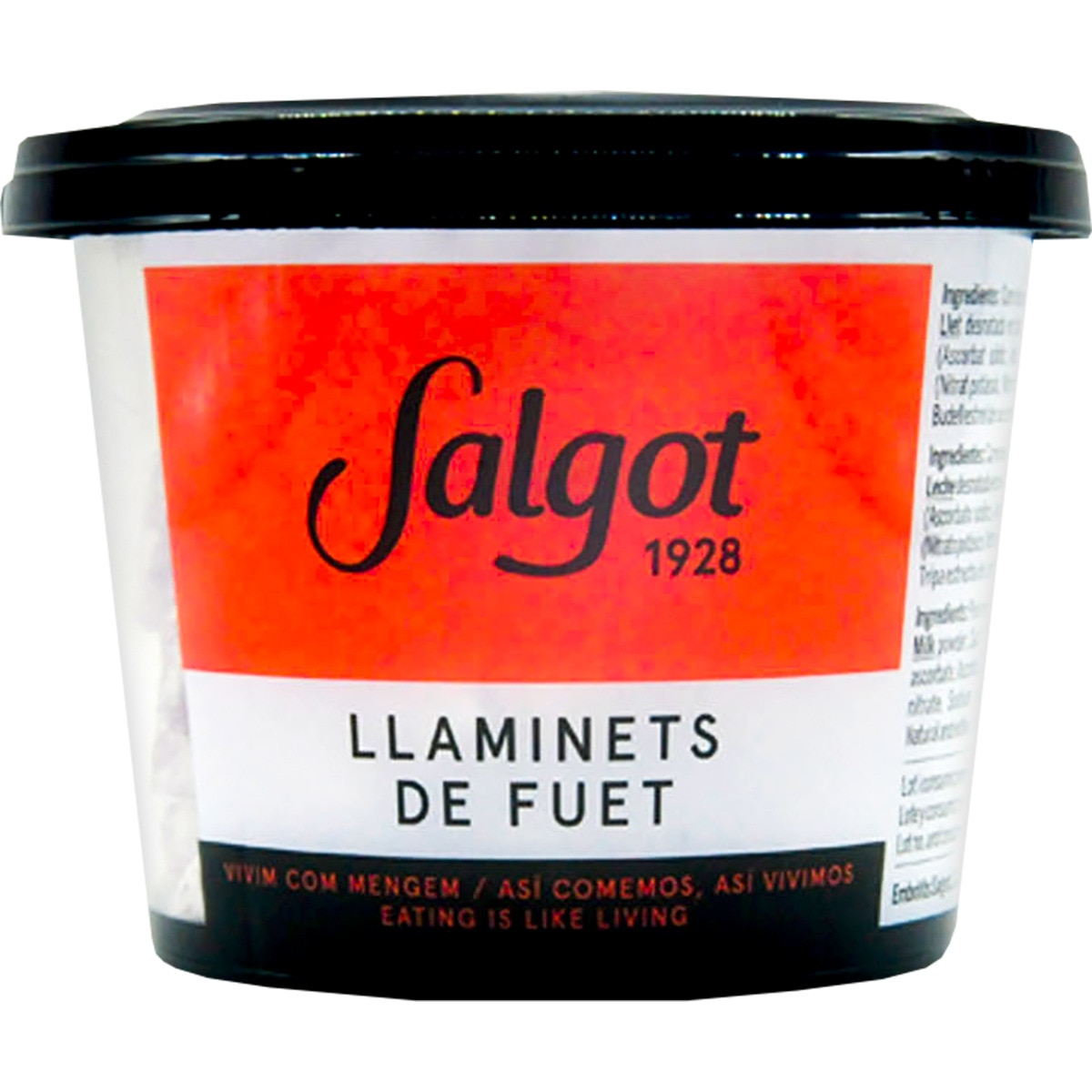 llaminets de fuet sin gluten envase 150 g