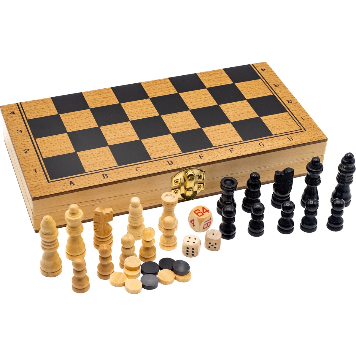 Ajedrez Damas Aquamarine Games Backgammon Plegable 1