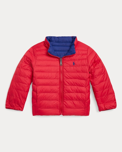 Imagen 0 de Plumífero reversible de niño en rojo/azul