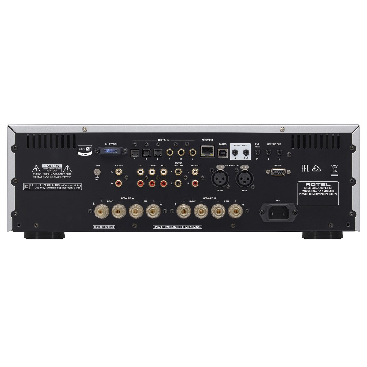Amplificador integrado Rotel RA-1592MKII negro Negro-2