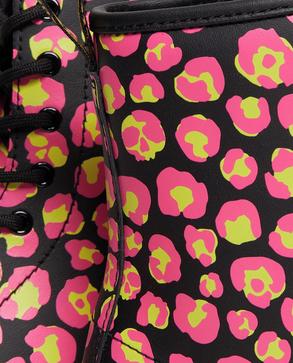 Botas com Estampado de Fantasia e Fecho de Correr Interior - Multicolor Multicolor-5