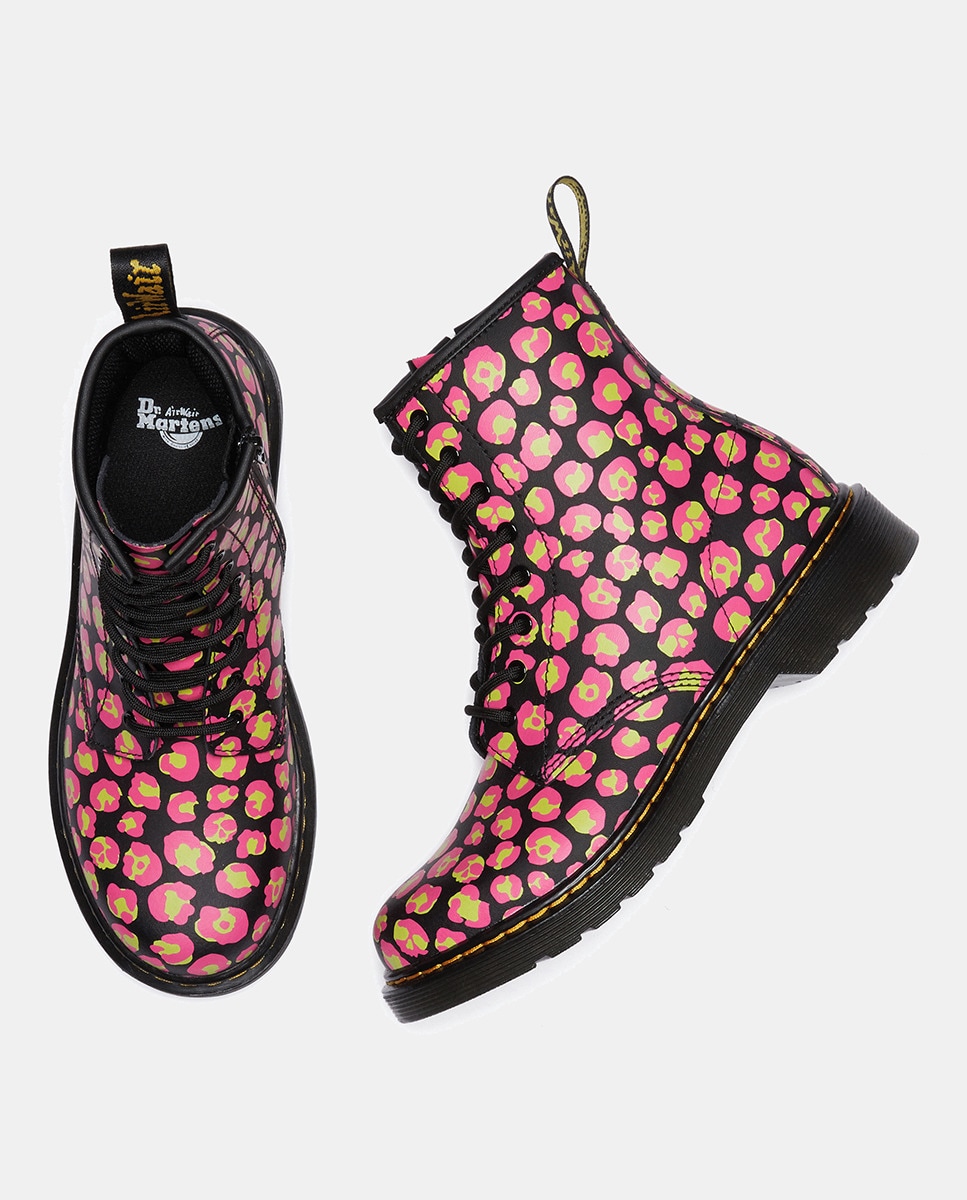 Botas com Estampado de Fantasia e Fecho de Correr Interior - Multicolor Multicolor-4