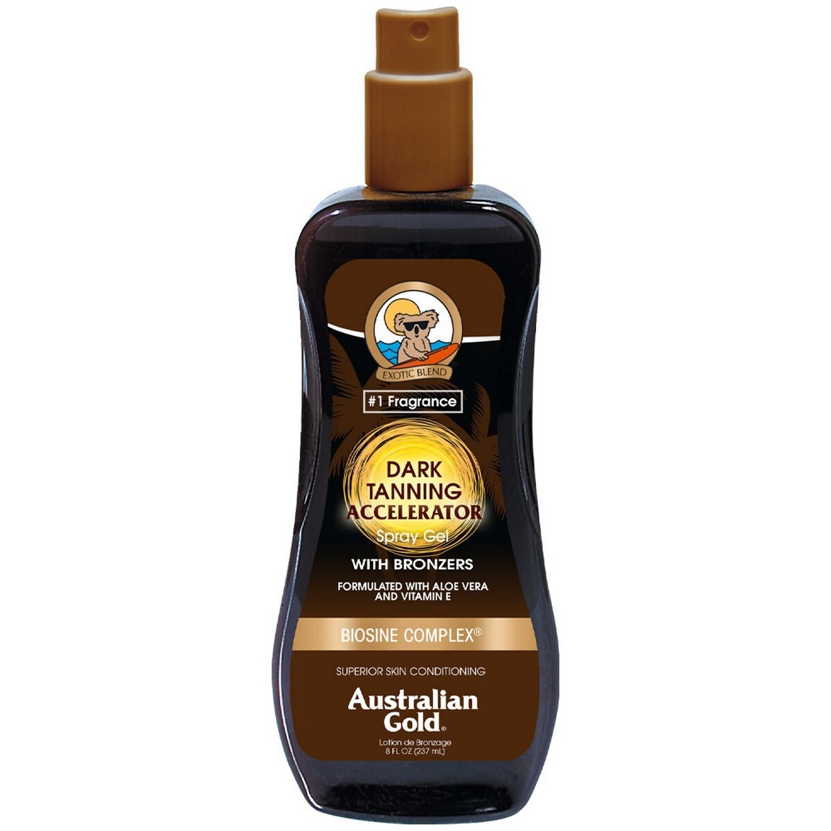 Gel Accelerator Dark Tanning Spray com Bronzeador - 237 ml 1