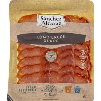 lomo raza Duroc en lonchas sin gluten sin lactosa envase 100 g - Sanchez Alcaraz