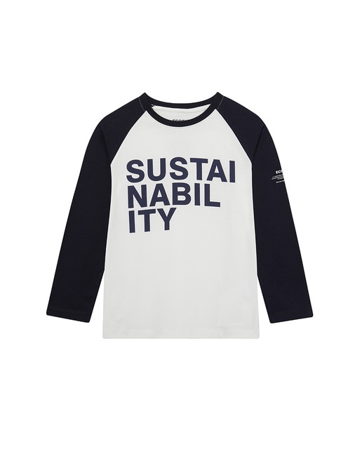 Imagen 0 de Camiseta niño manga larga estampado sustain